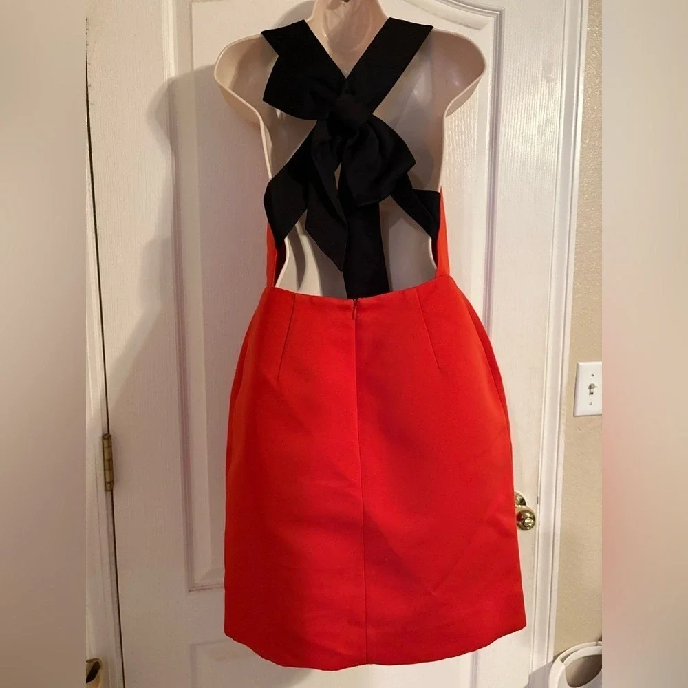 kate spade Red Mini Dress with Black Bow Back